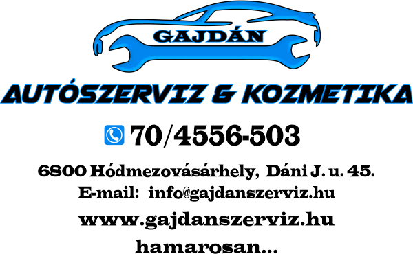 Gajdán autószerviz és kozmetika logó